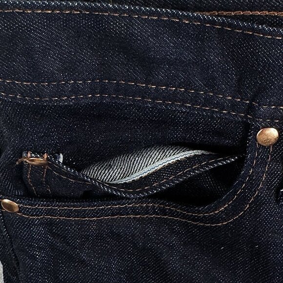 Unbranded Brand UB422 Tight 11oz Indigo Stretch Selvedge Jeans Men’s 33x32 Denim - Picture 8 of 14